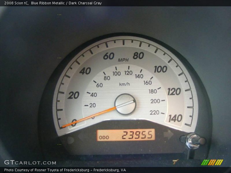 Blue Ribbon Metallic / Dark Charcoal Gray 2008 Scion tC