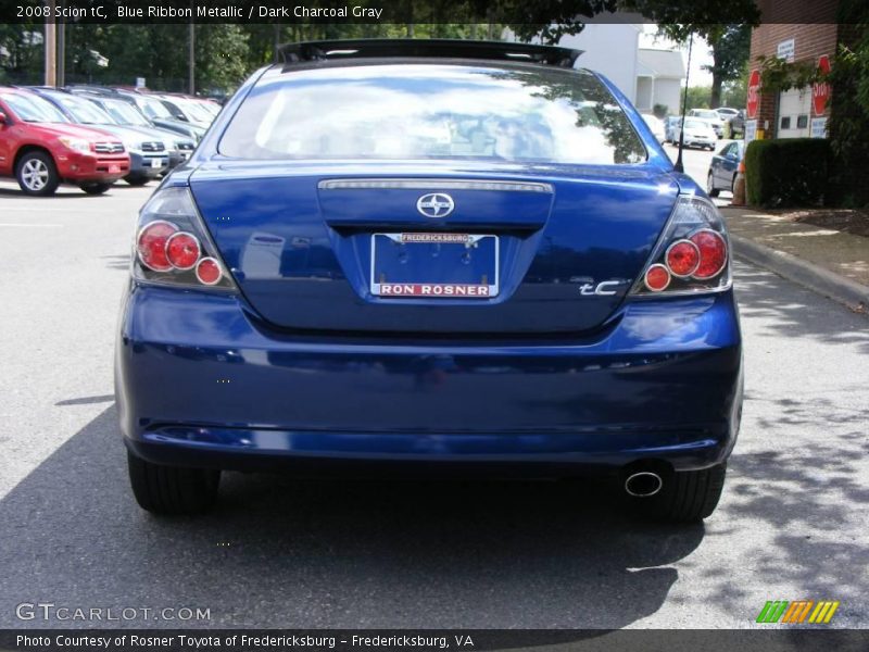 Blue Ribbon Metallic / Dark Charcoal Gray 2008 Scion tC