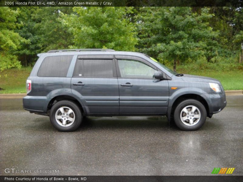 Amazon Green Metallic / Gray 2006 Honda Pilot EX-L 4WD