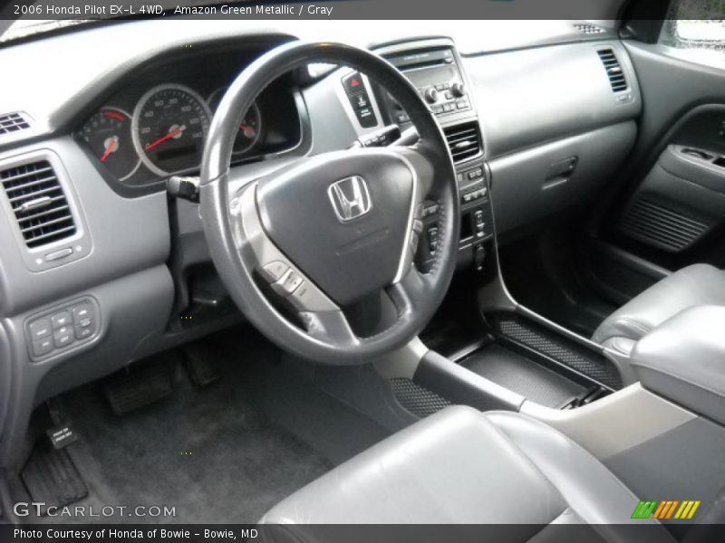 Amazon Green Metallic / Gray 2006 Honda Pilot EX-L 4WD