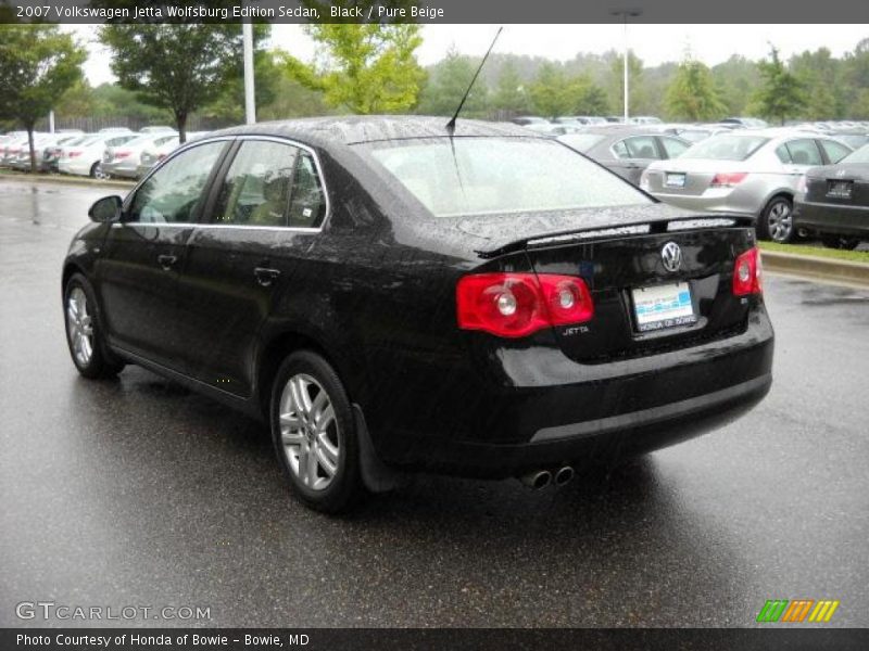 Black / Pure Beige 2007 Volkswagen Jetta Wolfsburg Edition Sedan