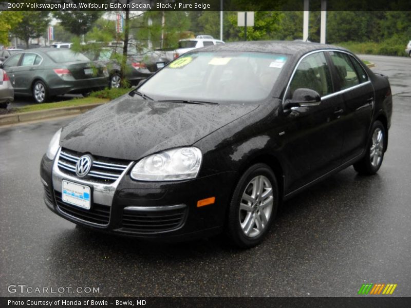 Black / Pure Beige 2007 Volkswagen Jetta Wolfsburg Edition Sedan