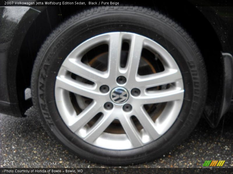 Black / Pure Beige 2007 Volkswagen Jetta Wolfsburg Edition Sedan