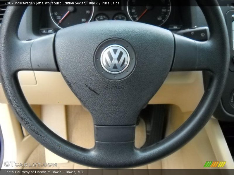 Black / Pure Beige 2007 Volkswagen Jetta Wolfsburg Edition Sedan