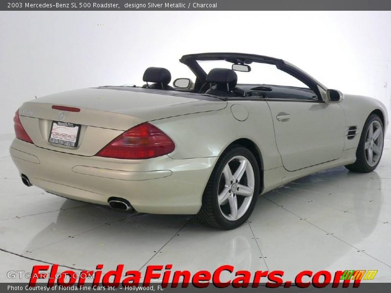 designo Silver Metallic / Charcoal 2003 Mercedes-Benz SL 500 Roadster