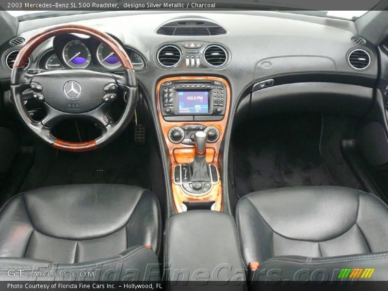 designo Silver Metallic / Charcoal 2003 Mercedes-Benz SL 500 Roadster
