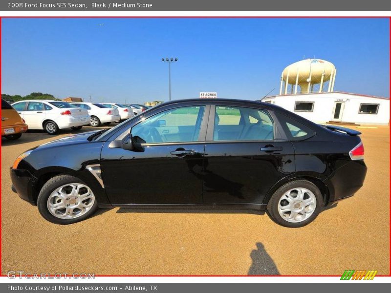 Black / Medium Stone 2008 Ford Focus SES Sedan