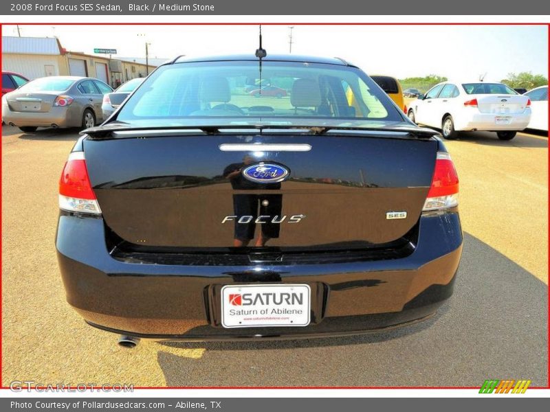 Black / Medium Stone 2008 Ford Focus SES Sedan