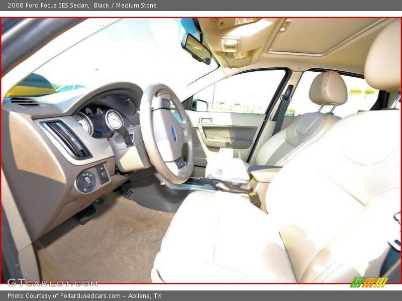 Black / Medium Stone 2008 Ford Focus SES Sedan
