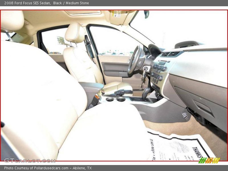 Black / Medium Stone 2008 Ford Focus SES Sedan