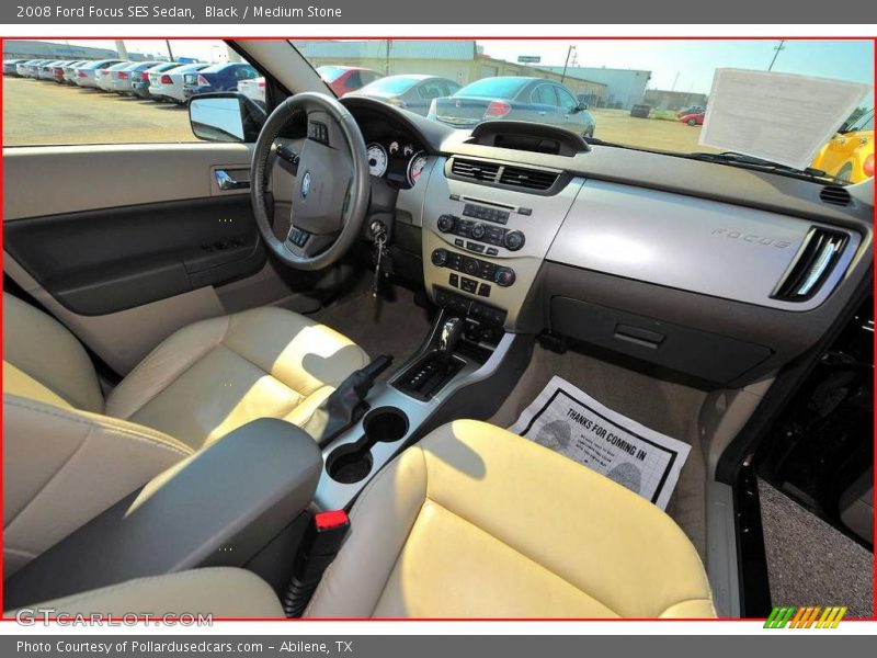 Black / Medium Stone 2008 Ford Focus SES Sedan