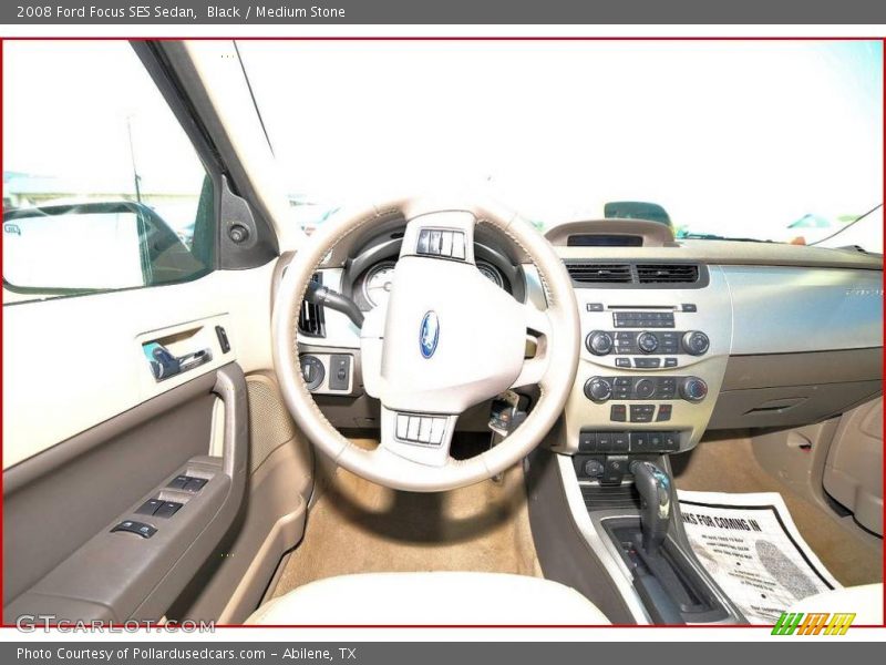 Black / Medium Stone 2008 Ford Focus SES Sedan