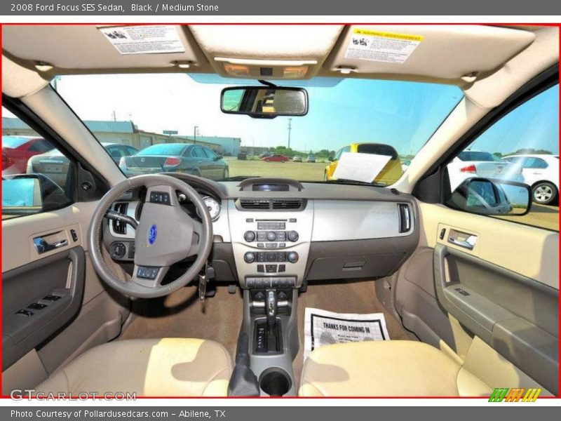Black / Medium Stone 2008 Ford Focus SES Sedan