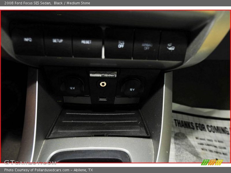 Black / Medium Stone 2008 Ford Focus SES Sedan
