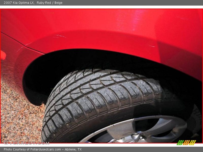 Ruby Red / Beige 2007 Kia Optima LX
