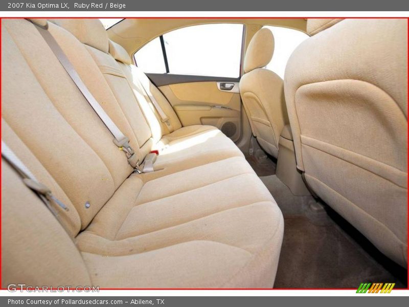 Ruby Red / Beige 2007 Kia Optima LX