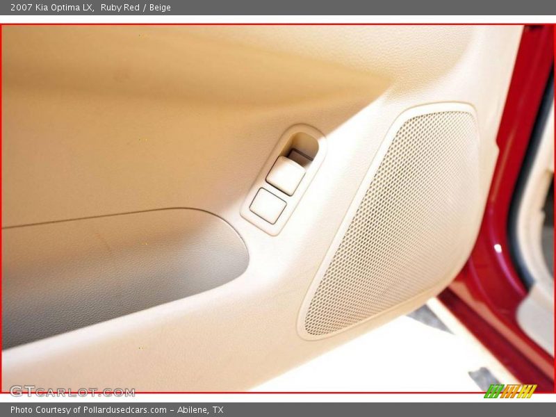 Ruby Red / Beige 2007 Kia Optima LX