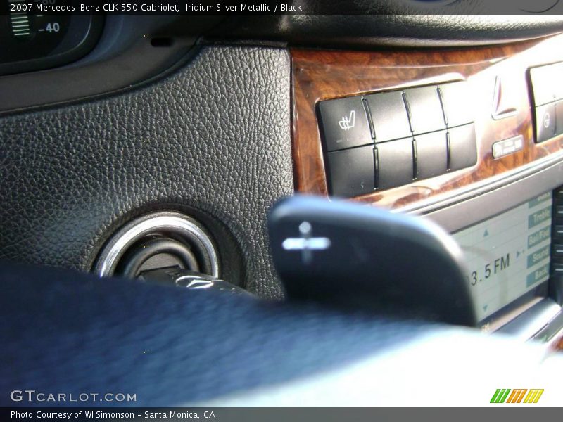 Iridium Silver Metallic / Black 2007 Mercedes-Benz CLK 550 Cabriolet