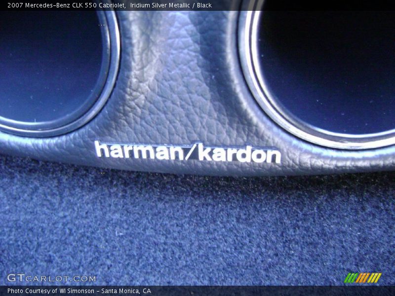 Iridium Silver Metallic / Black 2007 Mercedes-Benz CLK 550 Cabriolet