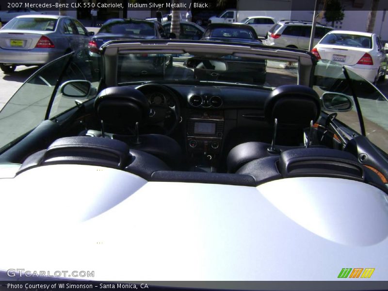 Iridium Silver Metallic / Black 2007 Mercedes-Benz CLK 550 Cabriolet