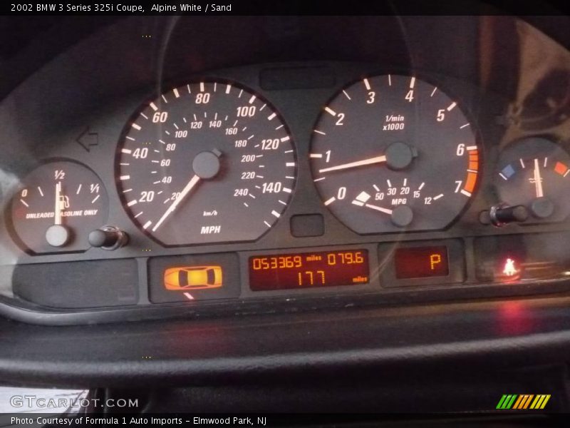 Alpine White / Sand 2002 BMW 3 Series 325i Coupe