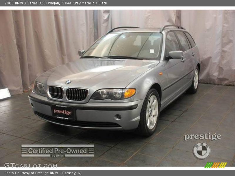 Silver Grey Metallic / Black 2005 BMW 3 Series 325i Wagon