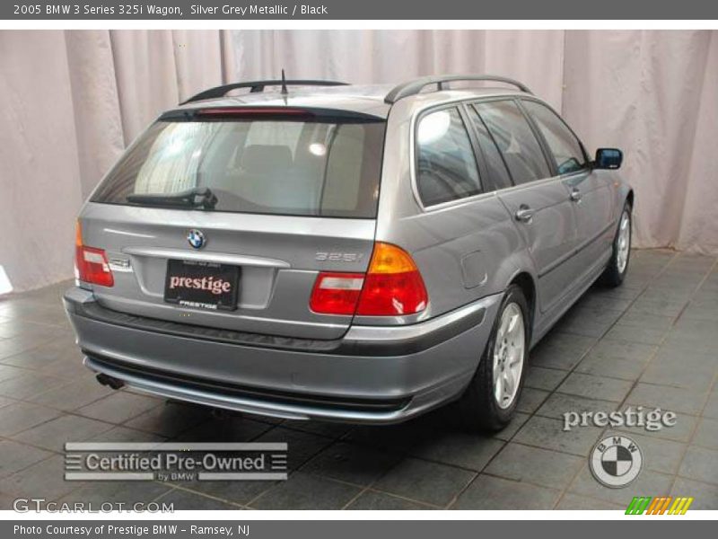 Silver Grey Metallic / Black 2005 BMW 3 Series 325i Wagon