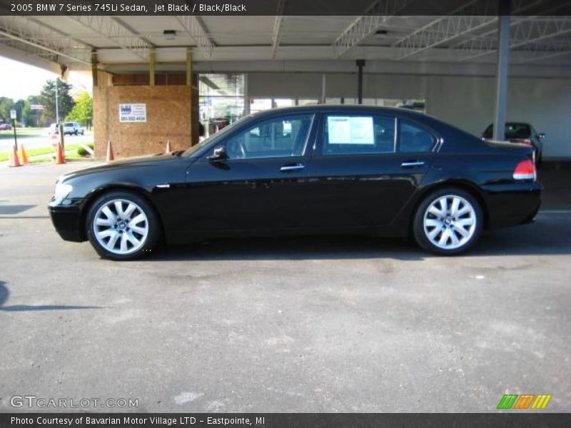 Jet Black / Black/Black 2005 BMW 7 Series 745Li Sedan