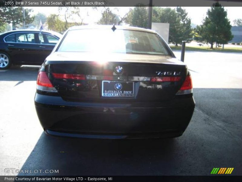 Jet Black / Black/Black 2005 BMW 7 Series 745Li Sedan