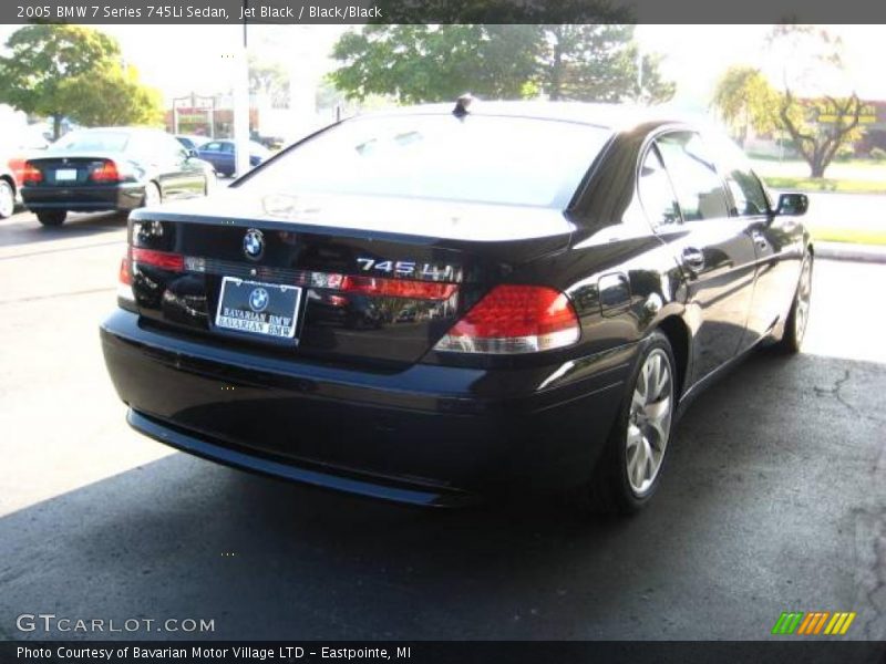 Jet Black / Black/Black 2005 BMW 7 Series 745Li Sedan