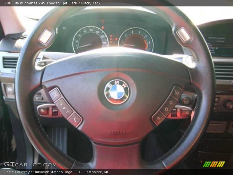 Jet Black / Black/Black 2005 BMW 7 Series 745Li Sedan