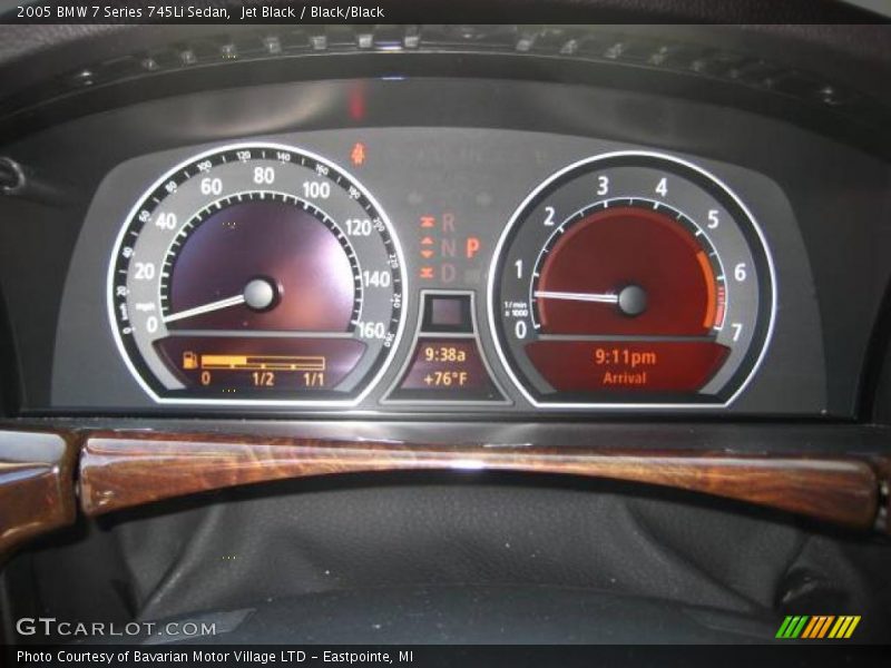 Jet Black / Black/Black 2005 BMW 7 Series 745Li Sedan