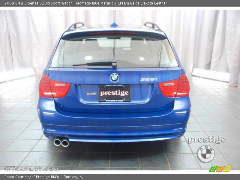 Montego Blue Metallic / Cream Beige Dakota Leather 2009 BMW 3 Series 328xi Sport Wagon