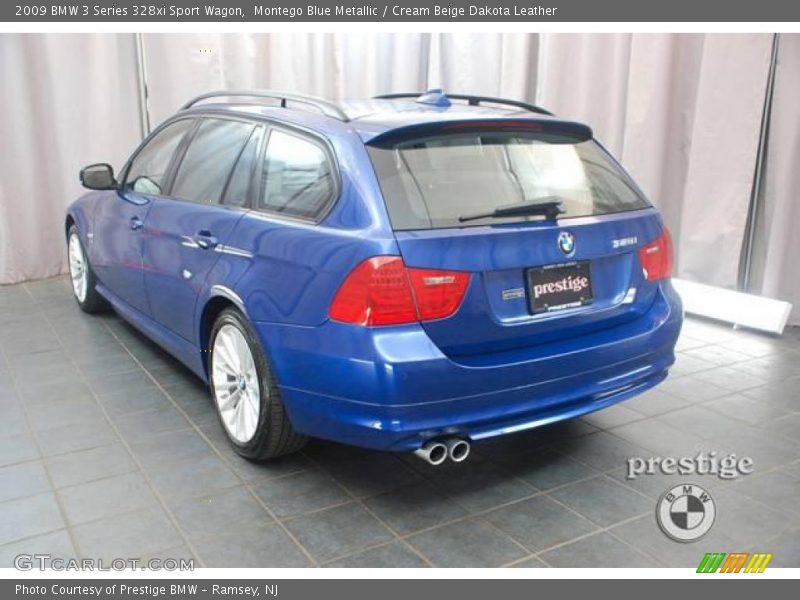 Montego Blue Metallic / Cream Beige Dakota Leather 2009 BMW 3 Series 328xi Sport Wagon