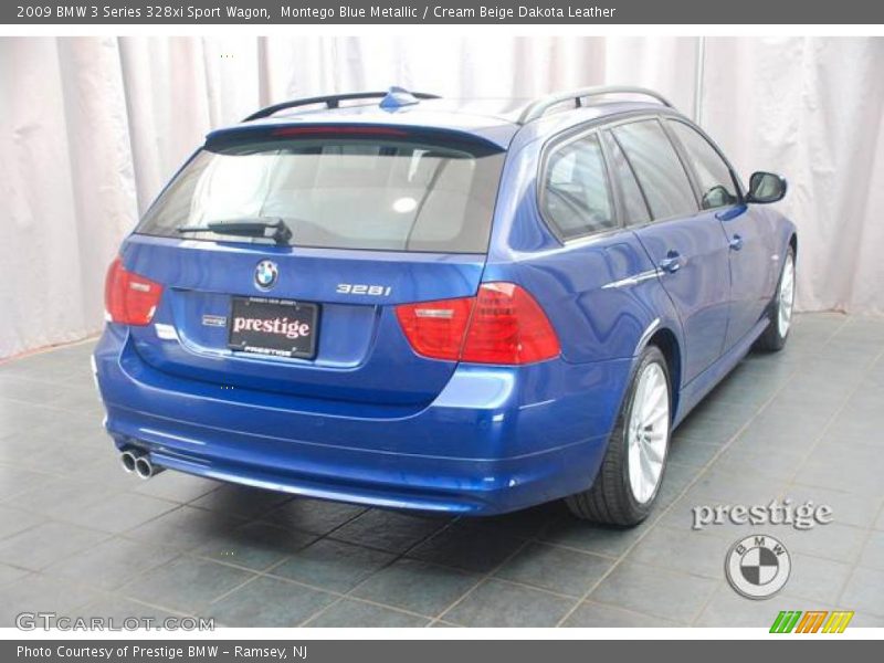 Montego Blue Metallic / Cream Beige Dakota Leather 2009 BMW 3 Series 328xi Sport Wagon