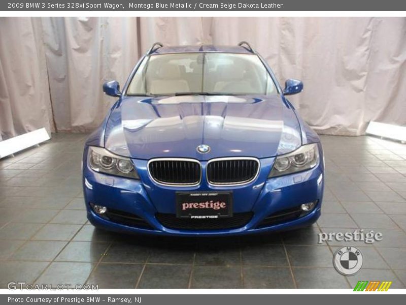 Montego Blue Metallic / Cream Beige Dakota Leather 2009 BMW 3 Series 328xi Sport Wagon