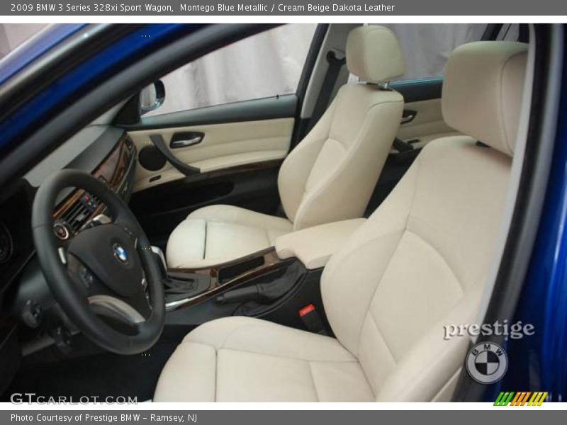 Montego Blue Metallic / Cream Beige Dakota Leather 2009 BMW 3 Series 328xi Sport Wagon