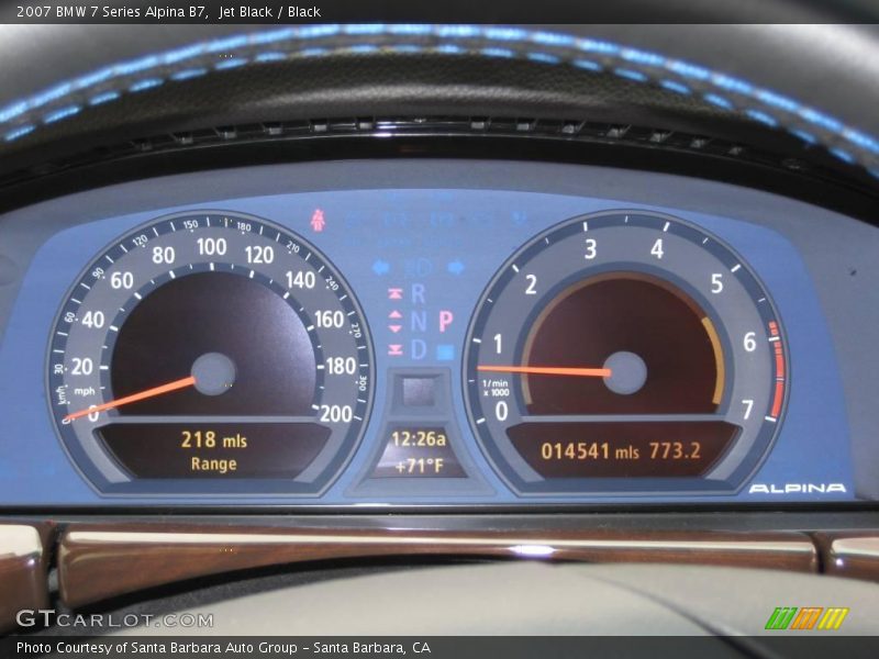 Jet Black / Black 2007 BMW 7 Series Alpina B7