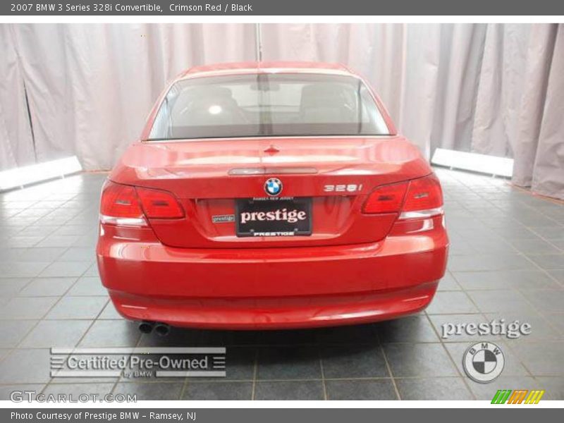 Crimson Red / Black 2007 BMW 3 Series 328i Convertible