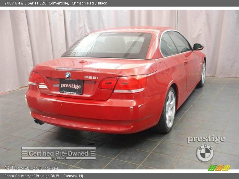 Crimson Red / Black 2007 BMW 3 Series 328i Convertible