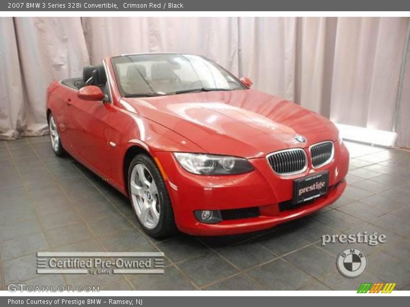 Crimson Red / Black 2007 BMW 3 Series 328i Convertible