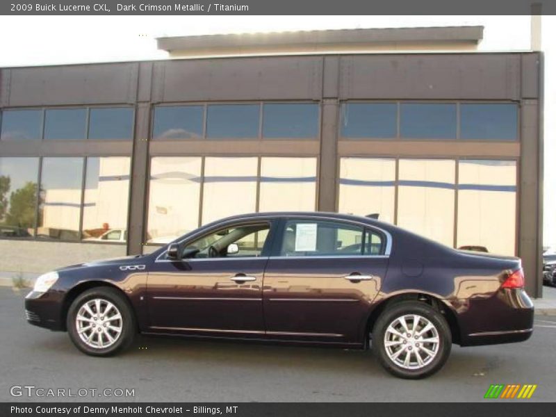Dark Crimson Metallic / Titanium 2009 Buick Lucerne CXL