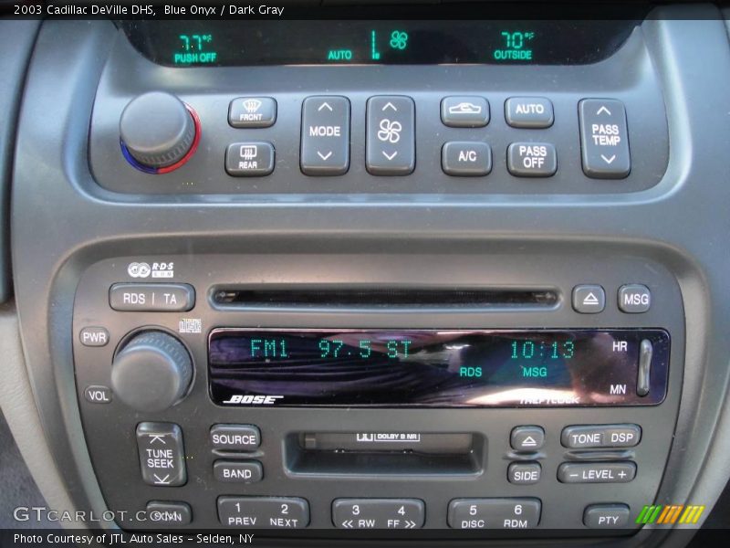 Blue Onyx / Dark Gray 2003 Cadillac DeVille DHS