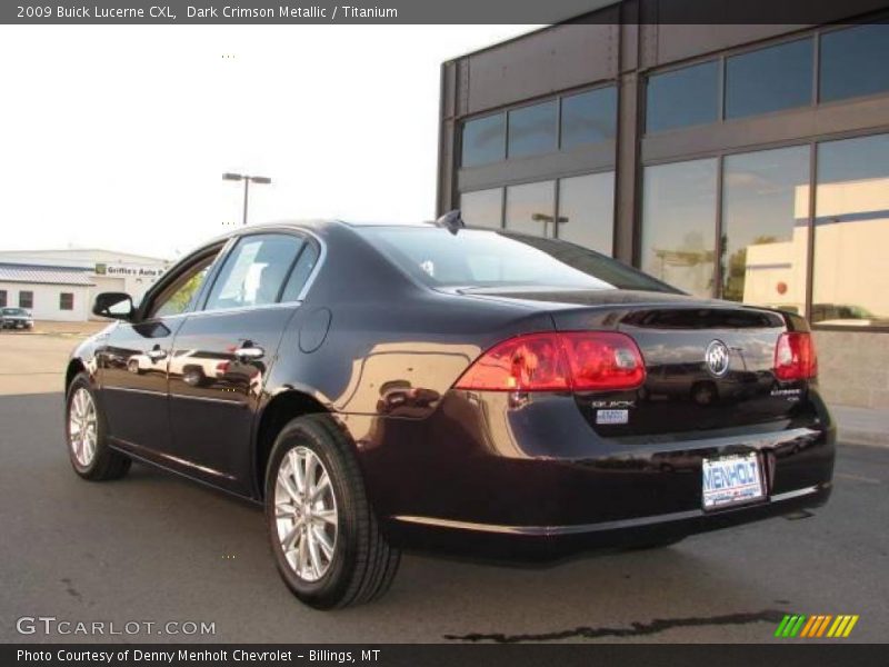 Dark Crimson Metallic / Titanium 2009 Buick Lucerne CXL