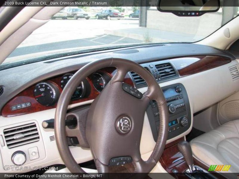 Dark Crimson Metallic / Titanium 2009 Buick Lucerne CXL