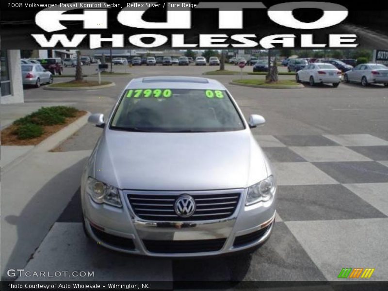 Reflex Silver / Pure Beige 2008 Volkswagen Passat Komfort Sedan