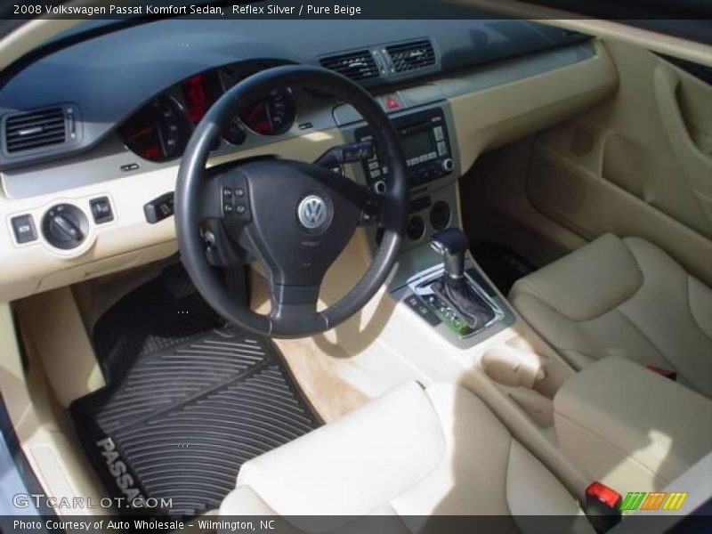 Reflex Silver / Pure Beige 2008 Volkswagen Passat Komfort Sedan