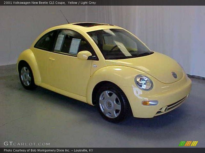 Yellow / Light Grey 2001 Volkswagen New Beetle GLS Coupe