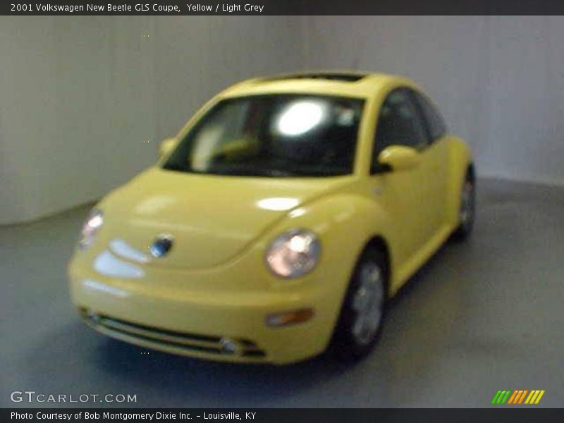 Yellow / Light Grey 2001 Volkswagen New Beetle GLS Coupe