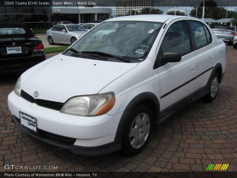 Super White / Warm Gray 2000 Toyota ECHO Sedan